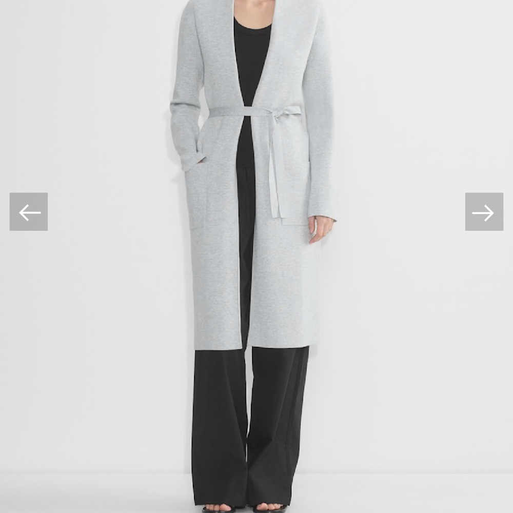 Aritzia Soft Gray Women's Cardigan - Picture 2 of 6